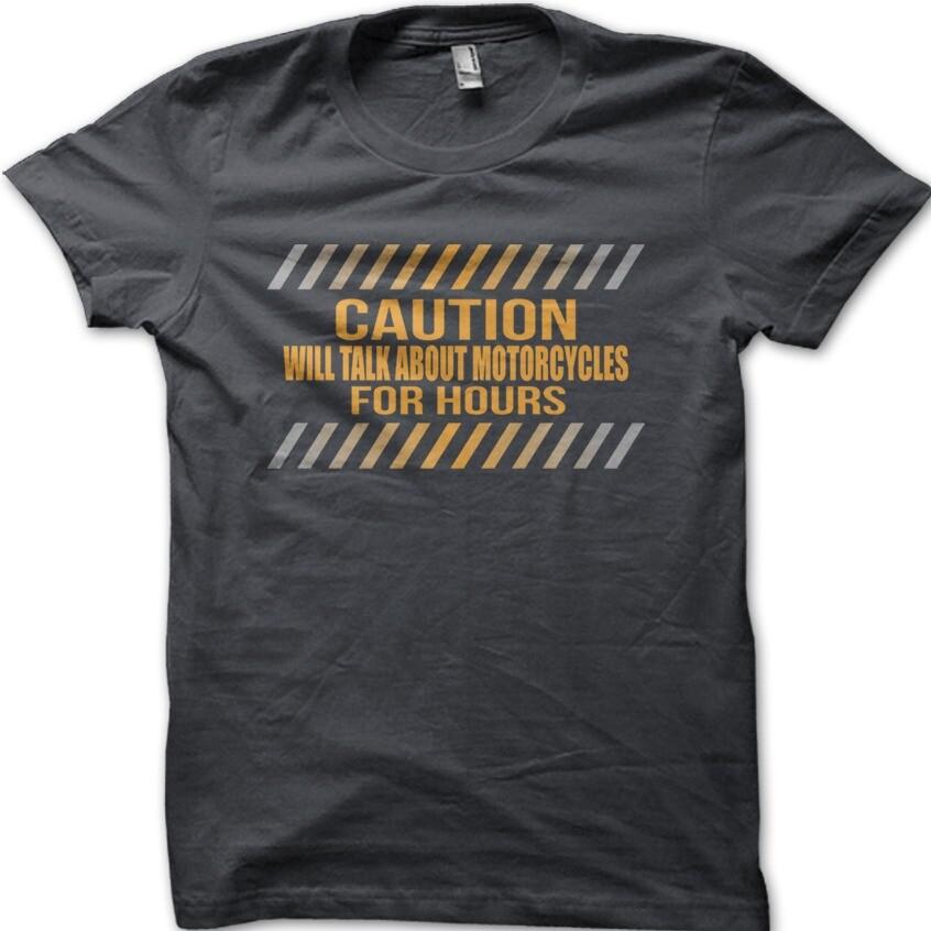 

BIKER Caution will talk MOTORCYCLES for hours Farther s Day DAD t-shirt 09059 5XL різнокольоровий