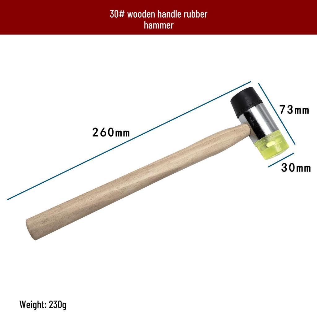 Solid Rubber Mallet for Tile Installation