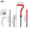 30-teiliges Reparatur-Einsatz-Set, M6 x 1 mm, beschädigtes Gewinde, Rückstoß, Reparatur von Handwerkzeugen, Zubehör
