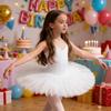 Fashion Puffy Ballet Tutu Skirt Modern Stage Costume Kids Ballet Dress White Pink Party Dress Swan Lake Ballet Dress Dance