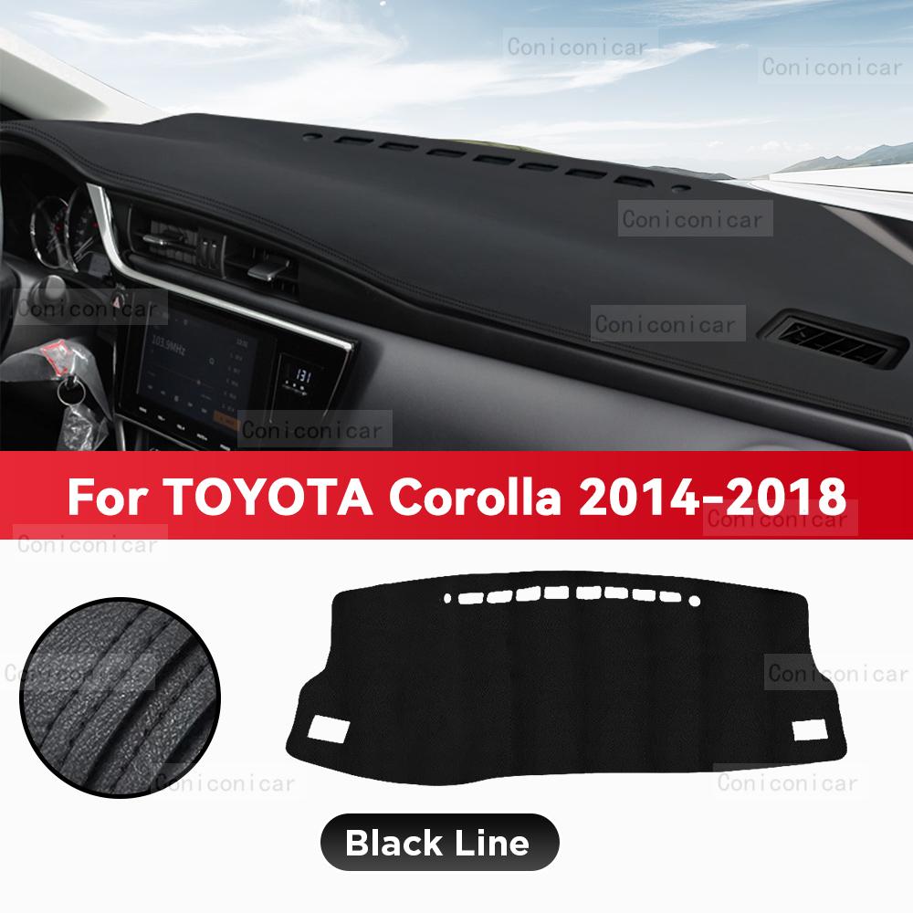 For Toyota Corolla 2007-2013 2014 XLE GL Car Dashboard Cover Mat Dash Board Sun Shade Pad Anti-UV Artificial Leather Accessories