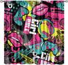 Glitter Lips Decor Window Curtains Red Sequins Sparkling Black White Leopard Zebra Home Kitchen Livingroom Coffee Room Window
