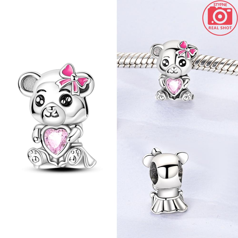 Original Copper Dragon Firefly Butterfly Puppy Heart Plane Travel Charms Beads Fit Bracelet Zircon For Women Gift