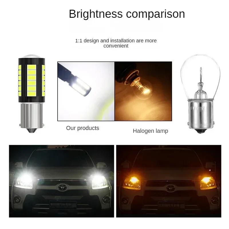 1156 1157 5730 5630 33SMD LED-Lampe P21W BAU15S P21/5W 7440 W21W W21/5W 7443 12V Weiß für Blinker Rückfahrleuchte