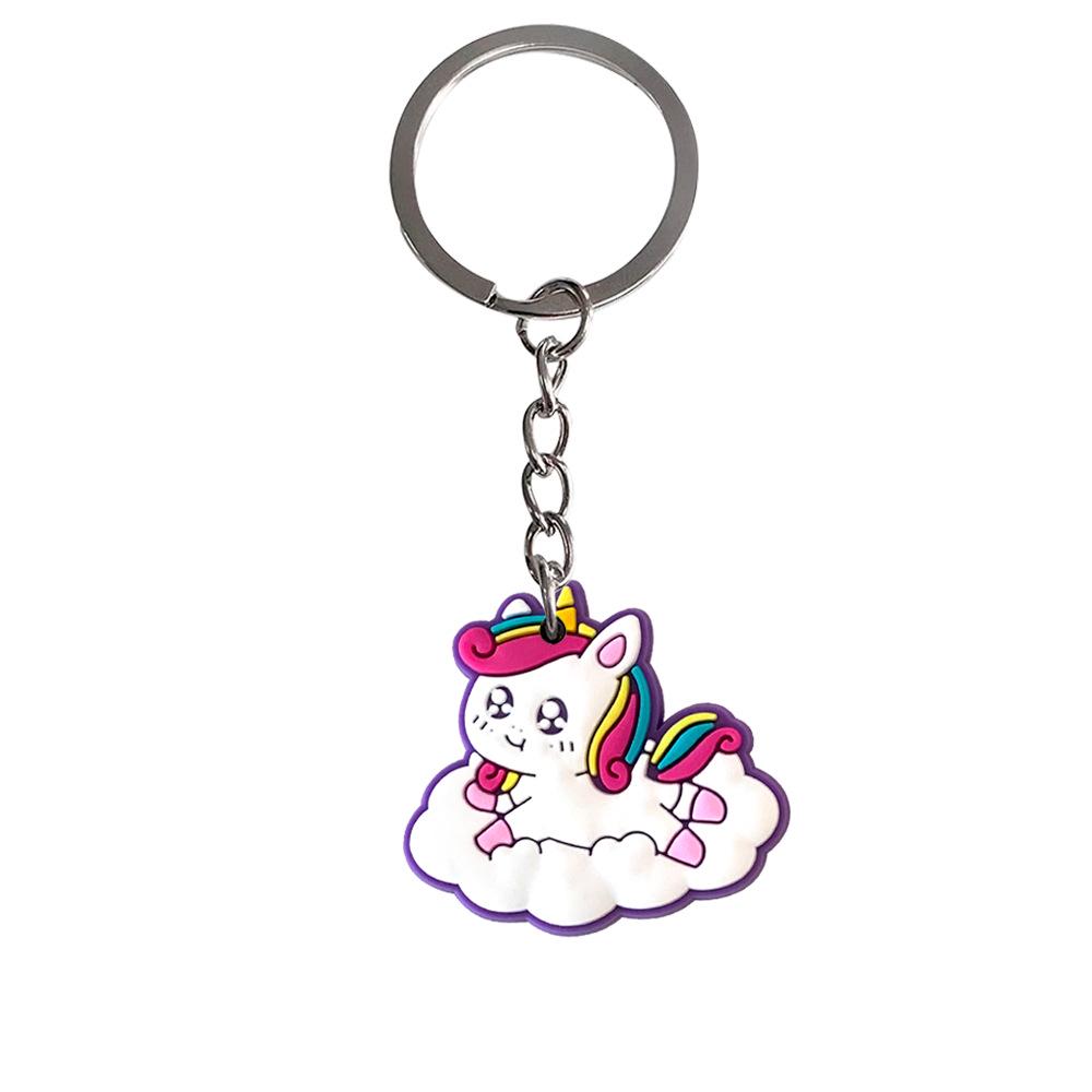 Adorable Unicorn Cartoon Keychain - DIY Backpack Pendant & Bag Charm, Hot Selling