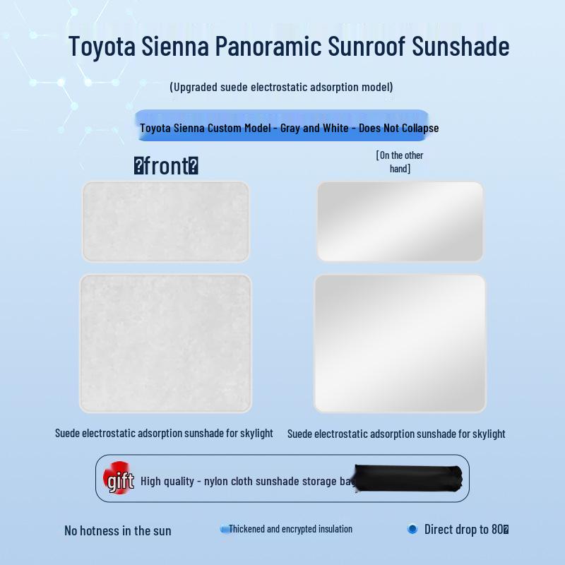 Солнцезащитная шторка люка 2021 Toyota Sienna: Теплоизоляция и Защита от посторонних глаз
