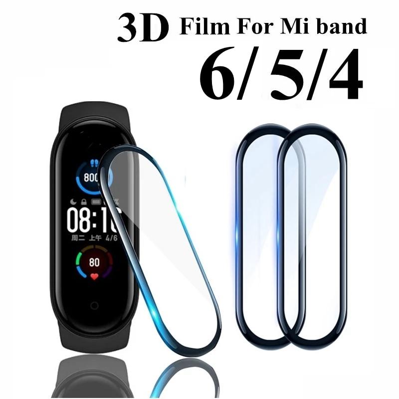 Verre 3D pour Xiaomi mi band 5 4 6 protecteur d'écran souple sur Xiami Mi band band5 Miband5 couverture pour Xiomi mi band 5 Film