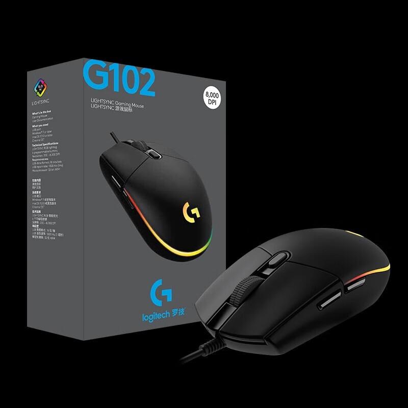 Logitech K120 Wired Keyboard & G102 Gaming Mouse Combo