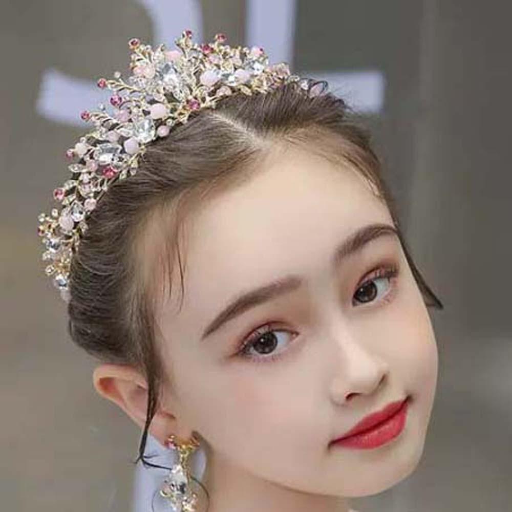 Elegant Crown Hair Accessory Shiny Princess Rhinestone Tiara  Clothing Accessories