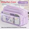 Transparent Pencil Case Large Capacity With Multi Function Design For Students And Office Use