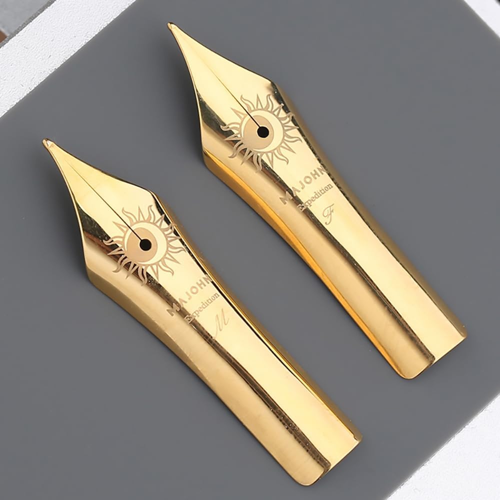 2PCS Majohn NO.8 Fountain Pen Nib F, M Size Compatible with Majohn NO.8 P139, P140 Fountain Pen