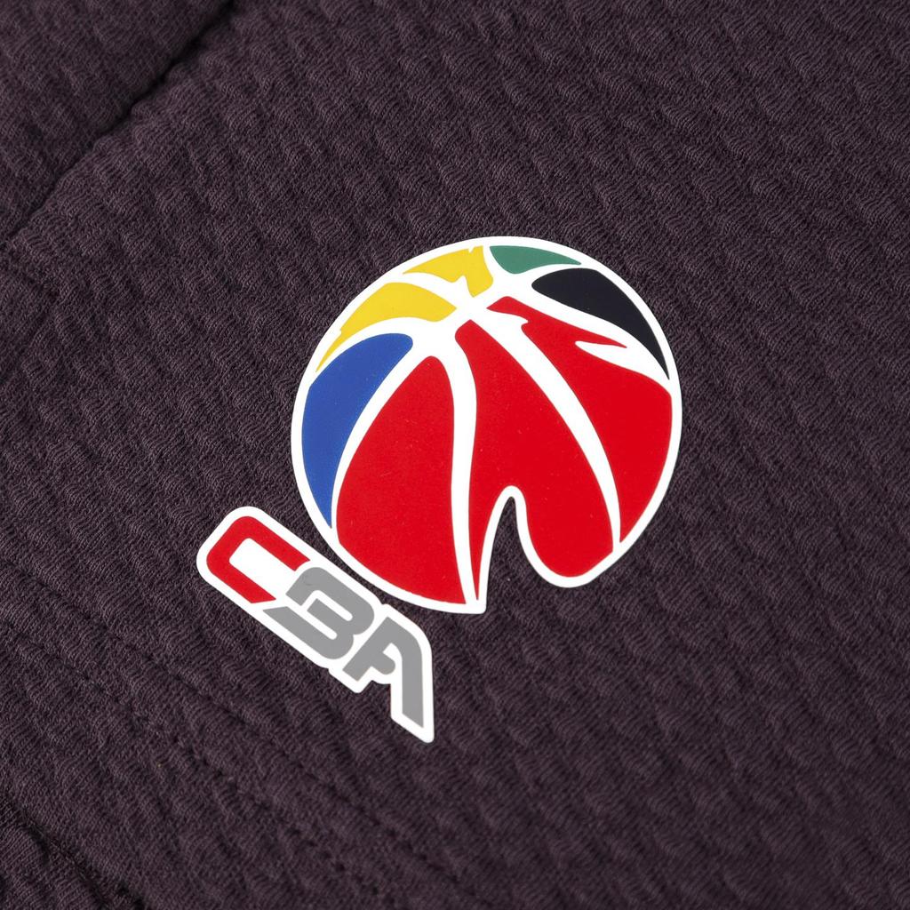 Li Ning CBA Summer Breathable Sweat-Absorbing Cotton Loose Basketball Training Shorts Unisex shorts Purple AKSV833-3