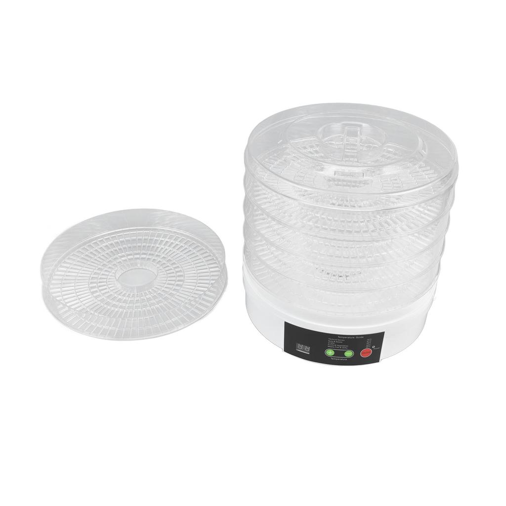 Food Dehydrator Food Grade 350W 50Hz 5 Trays Knob Control Electric Food Dryer Machine with Lid for
