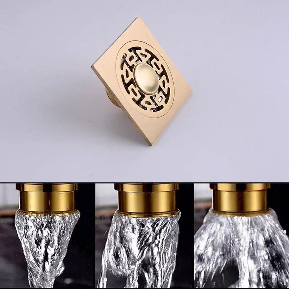 Anti-odor Floor Drains Brass Bathroom Drainage Convenient Floor Hair Catcher  Laundry Floor