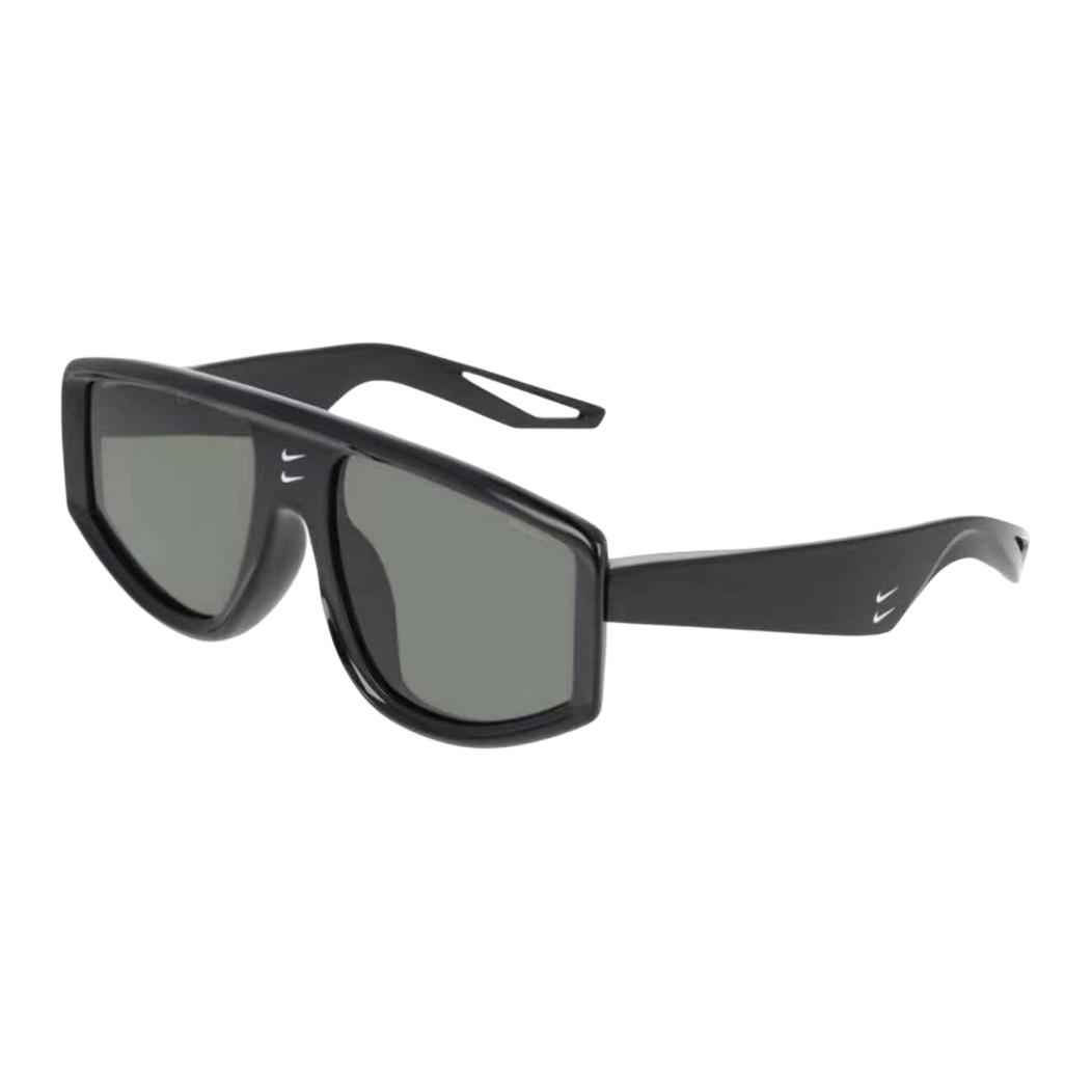 Nike Logo Plastic Pilot Style Sunglasses Unisex sunglasses Black NKIO1303-5919010 59,Black