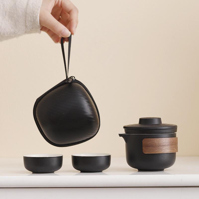 Portable travel tea set Outdoor Kung Fu tea set Kuaike cup company business event gifts
