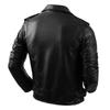 Giacca in vera pelle di vacchetta di taglia cinese da uomo, cappotto in pelle, abbigliamento da motociclista, abbigliamento da equitazione, giacca in pelle da motociclista alla moda autunnale da uomo