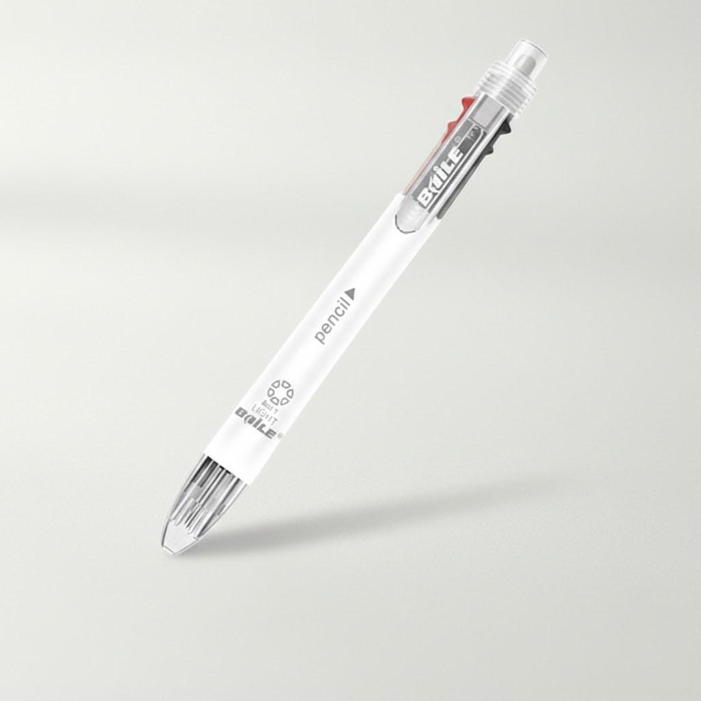 

Multifunctional Retractable Ballpoint Pen Set 6 Colors Office Writing Tool Perfect for School Stationery белый
