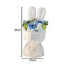 Completed Crochet Flower Bouquet Creative Ornament Crochet Rose for Valentines Day Gift Restaurant Cafe Party Study Room