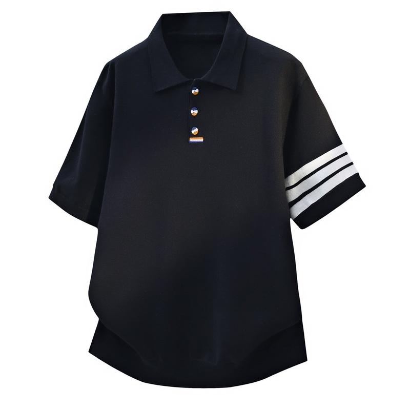 Short Sleeve Sweater Lapel Polo T-Shirt