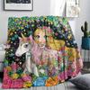 Genie Print Flannel Blanket, High Quality Comfortable for All Seasons, Home Decor, Warmth and Comfort, Perfect for Christmas Gifts