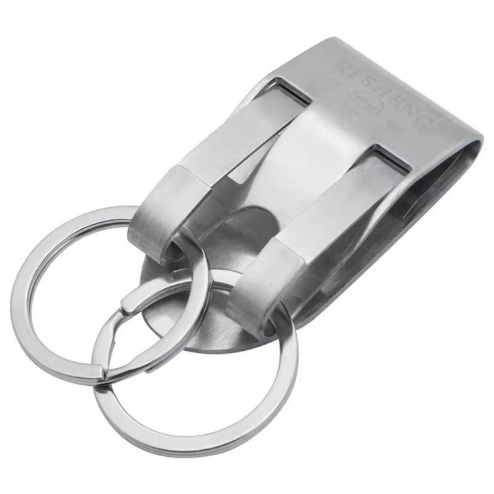 Quick Release Belt Keychain Heavy Duty Belt Key Holder Stainless Steel Keyring Jewelry Hooks