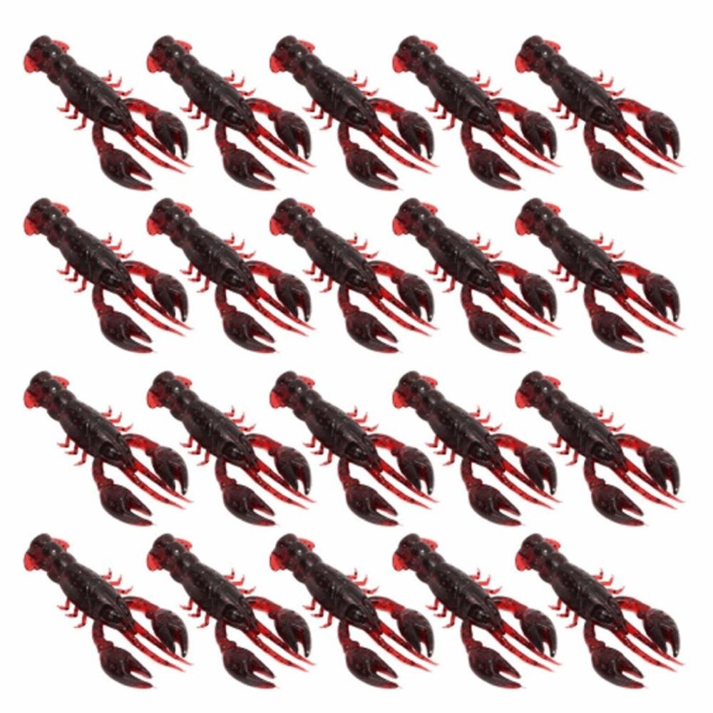 20PCS 5.5cm Crawdad Bait Soft Artificial Lure Durable Fishing Lure  Saltwater Fishing