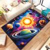 Sonnensystem Planet Sonne Kosmisches Design Kristall Samt Teppich Weltraum Thema Wohnzimmer Dekor Astronomie Inspiriert Bodenmatte Pädagogisches Geschenk