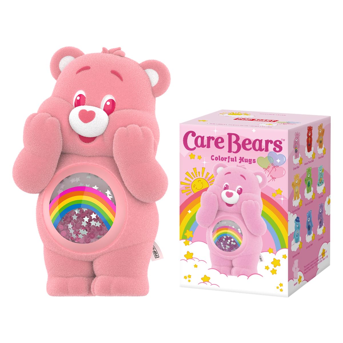 

POP MART Care Bears Colorful Hugs Series Box of Pop Mart Gachapon Blind Box Plastic Premium PVC Soft Original Birthday Gifts [Assorted 9] Figures,