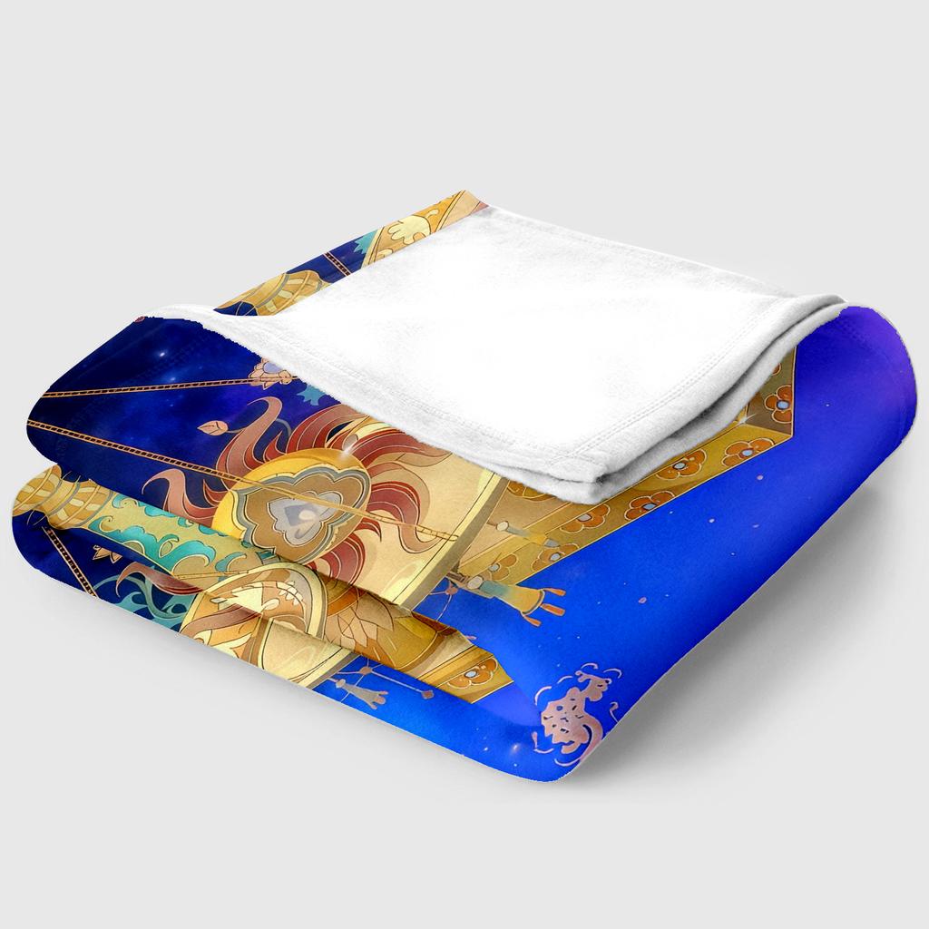 The Twelve Zodiac Signs Thin Blanket Bedrooms,living Rooms,sofas,offices,napping,camping,outings,girls' Gifts Custom Blanket