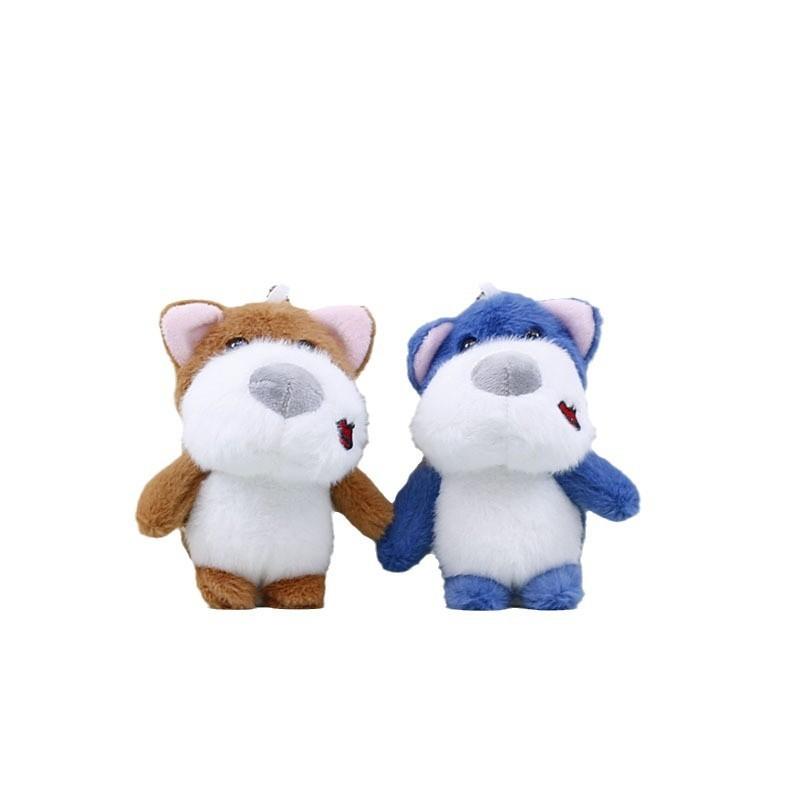 Cute Plush Dog Keychain Soft Toy Charming Cartoon Dog Accessory For Bags