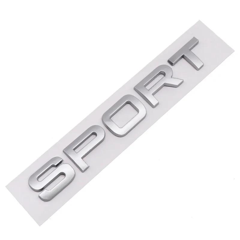 3D ABS SPORT Letters Emblem Car Rear Trunk Badge For Discovery Evoque L494 L320 Sport Sticker Accessories