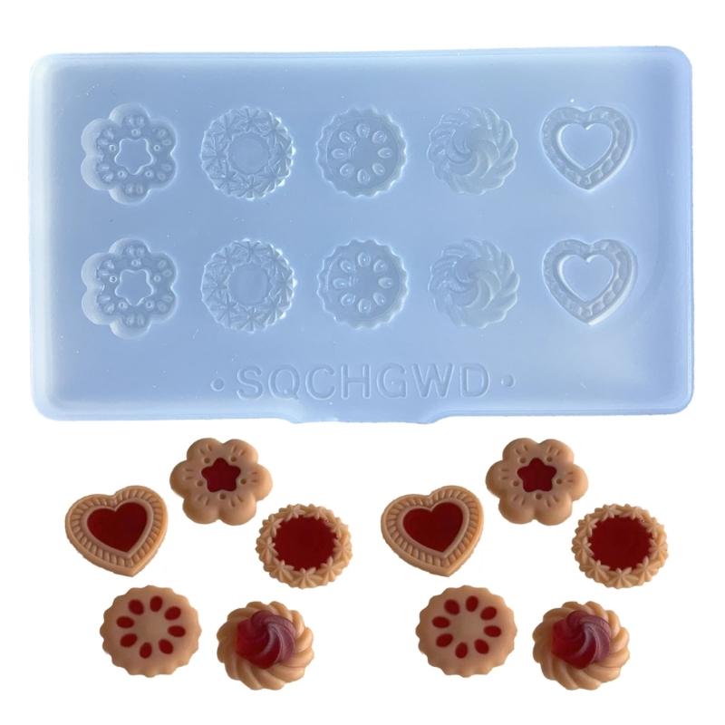 Antihaft-Silikonform Leckeres Essen-Themen-Gießform Vielseitige Backformen für Kuchen/Schokolade/Kekse/Süßigkeiten