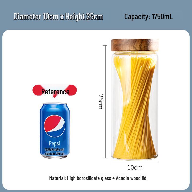 High-Quality Glass Sealed Kitchen Jar for Grains, Cereals, and Pickling