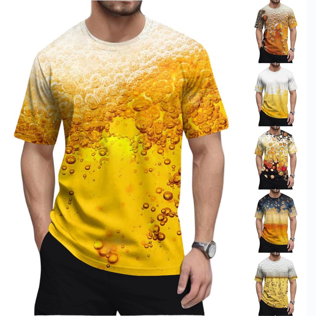 Men'S Fashionable T-Shirt, Street Casual Short Sleeved Clothing