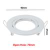 10pcs/lot 3Types Metal Round Adjustable LED Recessed Ceiling Light Frame for GU10 MR16 Bulb Fitting Mounted Spotlights Fixture