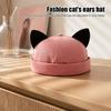 Adjustable Streetwear Cap Brimless Cat Ear Hat, Cute Docker Cap, Skullcap, Stylish Size Street Hat Sailor for Women Men Casual Wear Durable