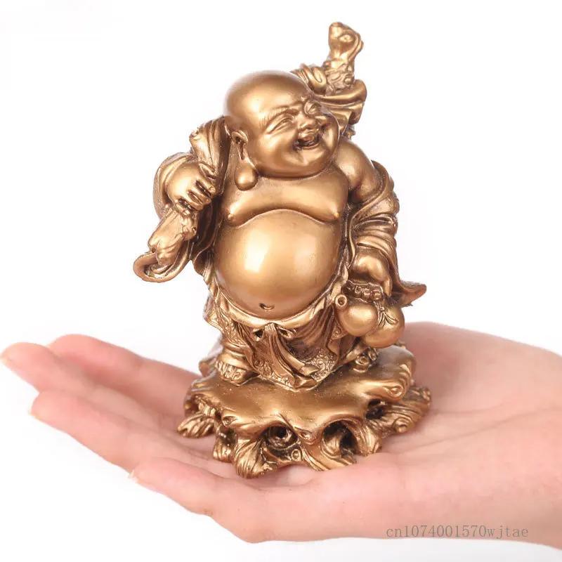Statua Creativa del Buddha Maitreya, Decorazione Scultorea, Casa, Soggiorno, Ufficio, Artigianato in Resina Regalo, Fengshui, 1 Pezzo