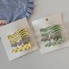 4Pcs/set Candy Color Metal Hair Clips Wavy Hair Edge Clips Beauty Makeup Hair Side Clips Bangs Duckbill Hairpins Accessories New