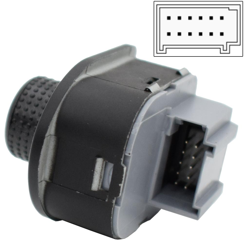 Rear View Mirror Switch Control Knob Compatible For VW T5 Golf MK4 1J1 1J5 Bora New Beetle 9C1 1C1 1Y7 Passat 3B2 3B3 3B5 3B6 OE#1J1959565F