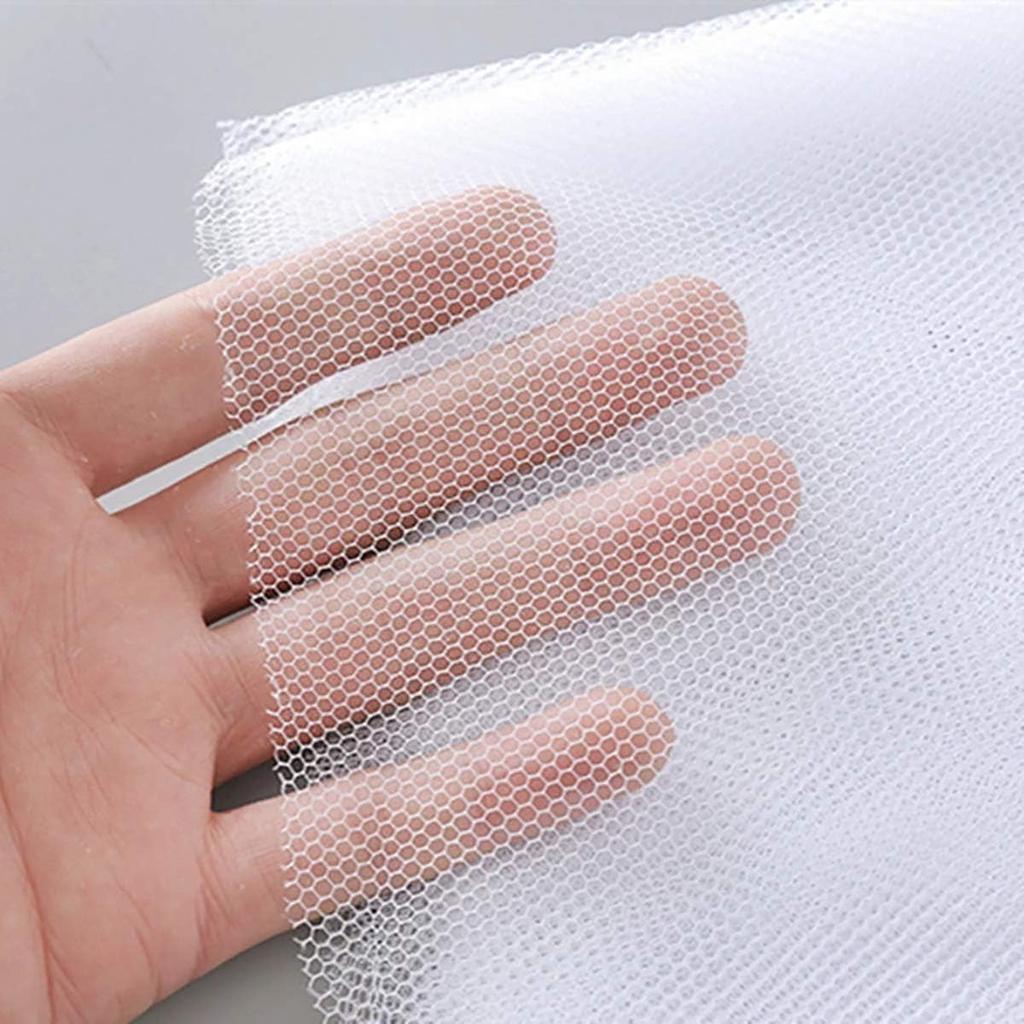 Window Screen Netting Mesh Curtain with Hook Sticky Tape Self Adhesive Window Mosquito Net