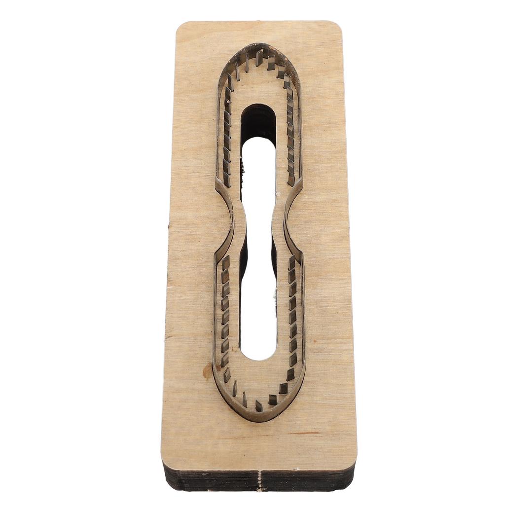 Leather Cutting Die Steel Wooden Strap Head Leather Die Cutting Mould for DIY Crafts Hardware