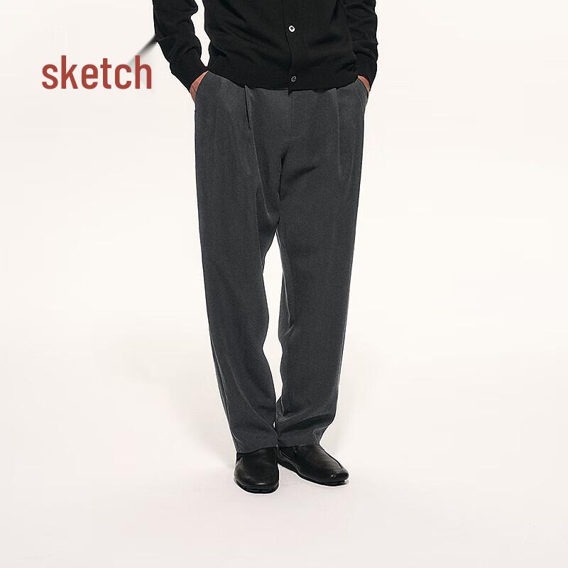 

CROQUIS Men s Loose Fit Straight-Leg Casual Pants XL