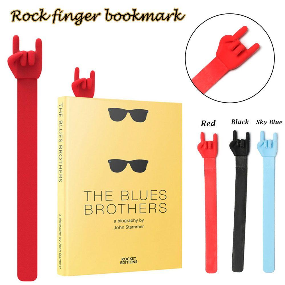 

Creative Creative Silicone Office Supply Rock Gesture Book Marker Bookmark Finger Point