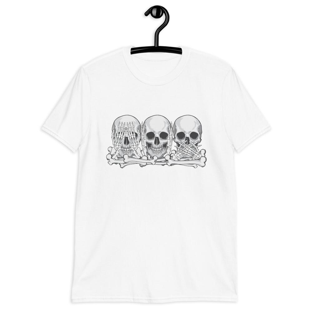 See No Evil, Hear No Evil, See No Evil Skulls skeleton Short-Sleeve T-Shirt S разноцветный