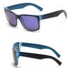 Polarized Sunglasses for Men Full UV Suitable for Casual Sun Protection [Premium Works] Black/Purple - Square, Oversized, Frame, Protection, Stylish,