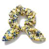 Hair Tie Floral Print Rabbit Ear Decor Hair Rope High Elasticity Bun Half-Tied Hairstyles Ponytail Holder Hair Accessory