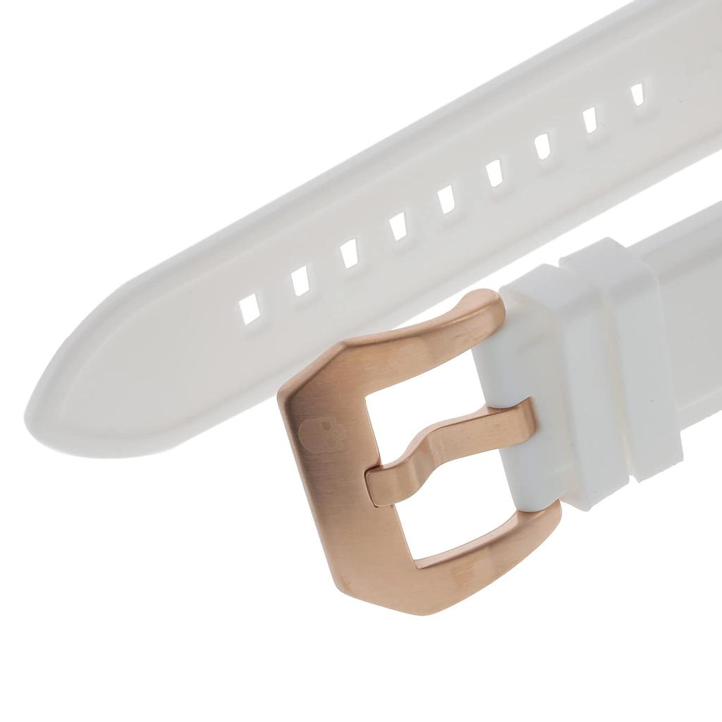 VENTO Biała Tarcza Stal Nierdzewna Guma Automatyczny Naciąg Wodoodporny 10 ATM 44MM Zegarek Mody HW424401 [Wodór] Męski