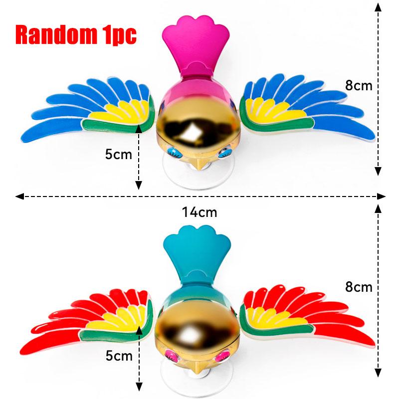

Bird-Shaped Car Motorcycle Ornament Automatically Flaps Its Wings Whilst In Motion High-Quality Rear-View Mirror Decorations Plaything