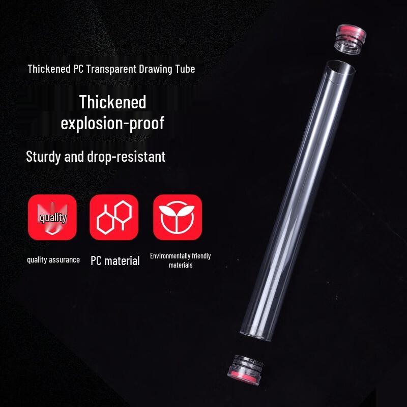 Transparent Plastic Art Storage Tube